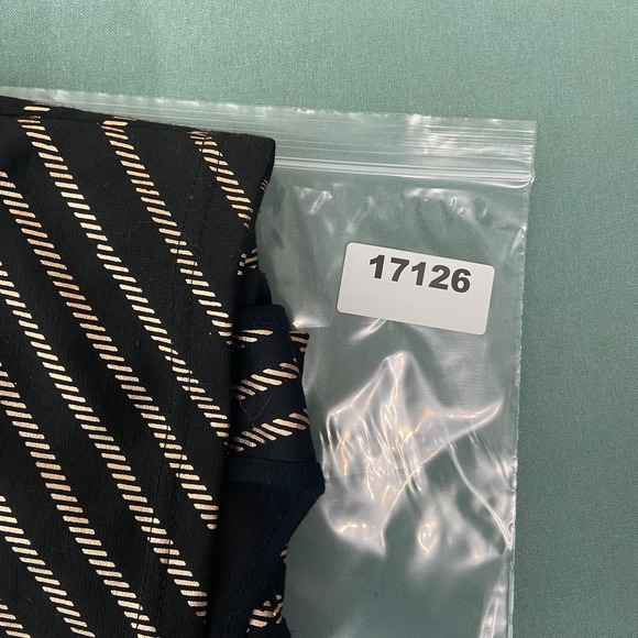 Minkpink Vanishing Point Mini Dress Large Black Gold Patterned Print Bodycon - Picture 12 of 12